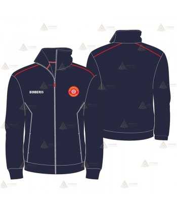 Chaqueta polar con vivos a contraste para bomberos