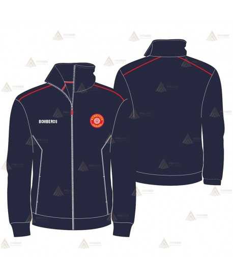 Chaqueta polar con vivos a contraste para bomberos