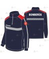 Camiseta de algodón con media cremallera para parque de bomberos
