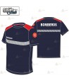 Camiseta técnica de manga corta transpirable para bomberos
