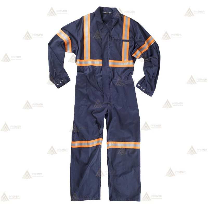 Buzo con cintas reflectantes bicolor para Protección Civil
