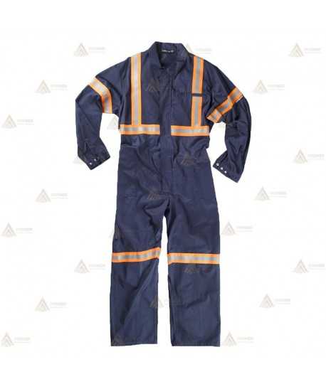 Buzo con cintas reflectantes bicolor para Protección Civil