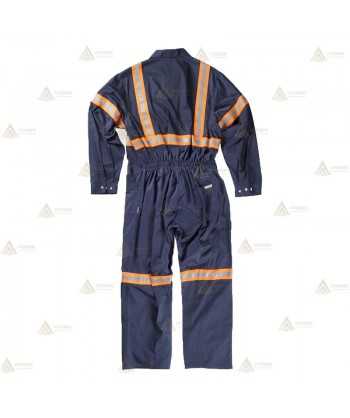 Buzo con cintas reflectantes bicolor para Protección Civil