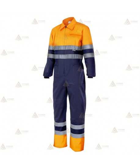 Buzo económico bicolor de alta visibilidad para Protección Civil