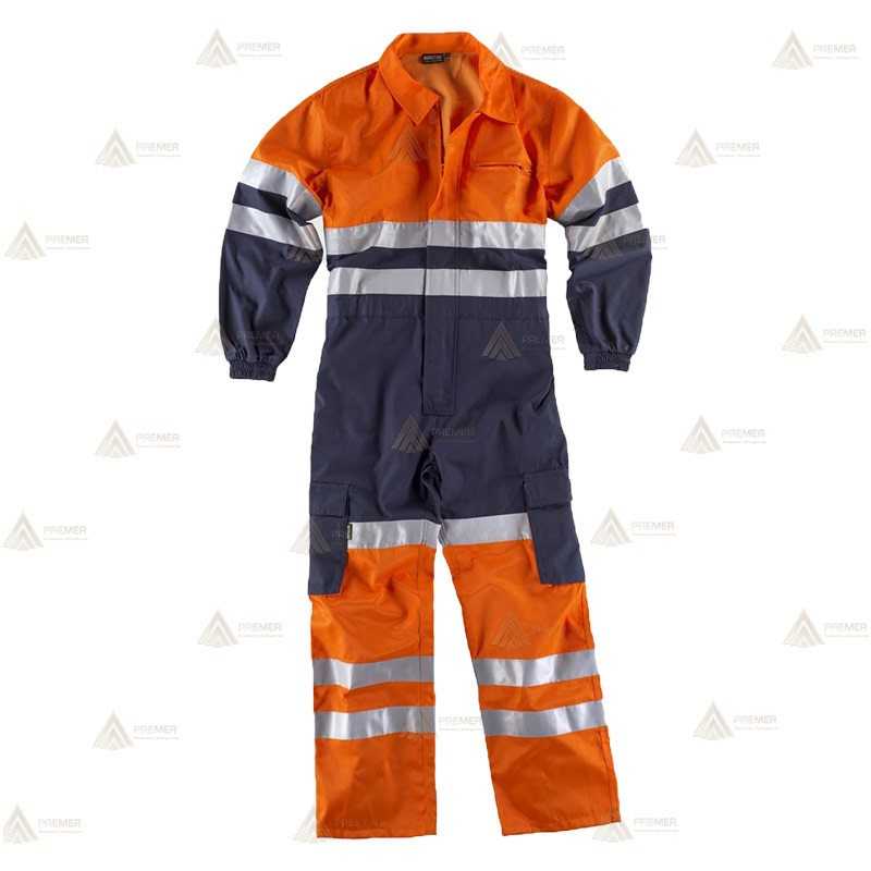 Buzo bicolor de alta visibilidad para Protección Civil