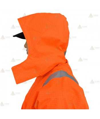 Buzo ignífugo e impermeable de alta visibilidad acolchado para Protección Civil
