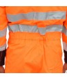 Buzo ignífugo e impermeable de alta visibilidad acolchado para Protección Civil