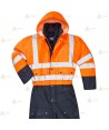 Buzo de alta visibilidad acolchado e impermeable para Protección Civil