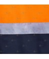 Chaleco bicolor de alta visibilidad color marino/naranja flúor, multibolsillos para Protección Civil
