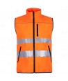 Chaleco softshell con tejido Ripstop de alta visibilidad para Protección Civil