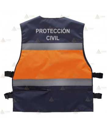 Chaleco paramédico bicolor con cintas reflectantes