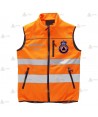 Chaleco softshell con tejido Ripstop de alta visibilidad para Protección Civil