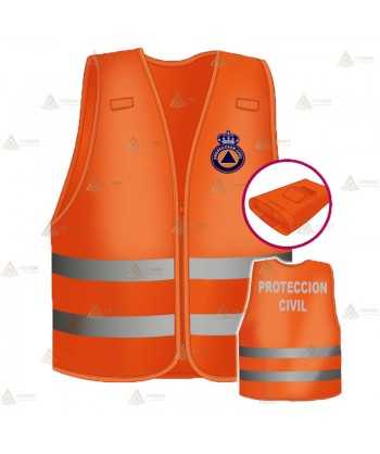 Chaleco alta visibilidad con forro para Protección Civil