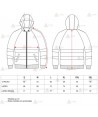 Sudadera alta visibilidad bicolor con cremallera y capucha color naranja flúor/marino para Protección Civil