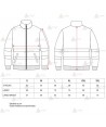 Sudadera bicolor de alta visibilidad con cremallera color naranja flúor/marino para Protección Civil