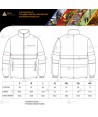Chaqueta colar bicolor de alta visibilidad con cremallera color naranja flúor/marino para Protección Civil