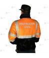 Jersey polar bicolor con media cremallera para Protección Civil