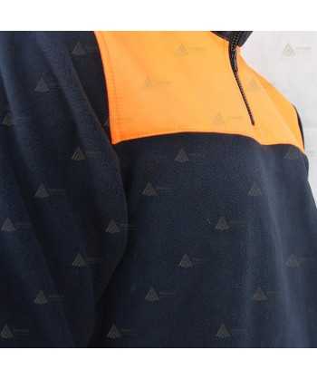 Jersey polar bicolor con media cremallera para Protección Civil