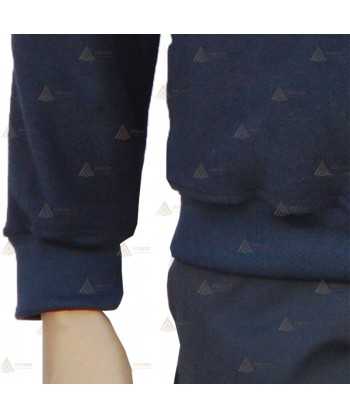 Jersey polar bicolor con media cremallera para Protección Civil con cinta damero