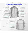 Chaqueta polar bicolor con cremallera para Protección Civil