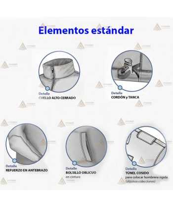 Chaqueta polar bicolor con cremallera para Protección Civil