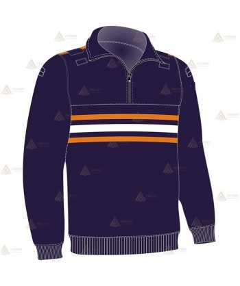 Jersey polar bicolor con media cremallera para Protección Civil tipo Castilla la Mancha