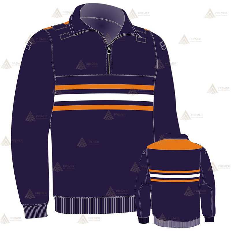 Jersey polar bicolor con media cremallera para Protección Civil tipo Castilla la Mancha