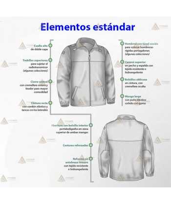 Chaqueta polar bicolor con cinta reflectante para Protección Civil