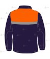 Chaqueta polar bicolor con cinta reflectante para Protección Civil