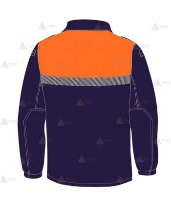 Chaqueta polar con cinta reflectante segmentada para Protección Civil