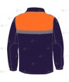 Chaqueta polar con cinta reflectante segmentada para Protección Civil