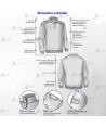 Jersey softshell bicolor con membrana PU para Protección Civil