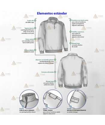 Jersey softshell con membrana PU para Protección Civil de Baleares