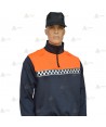 Jersey softshell con cinta damero reflectante y membrana PU para Protección Civil