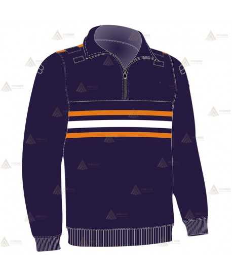 Jersey softshell con cintas reflectantes para Protección Civil