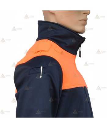 Chaqueta softshell bicolor con membrana PU para Protección Civil