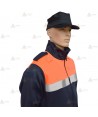 Chaqueta softshell bicolor con cinta reflectante y membrana PU para Protección Civil