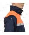 Chaqueta softshell bicolor con cinta reflectante y membrana PU para Protección Civil