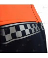 Chaqueta softshell bicolor con cinta damero para Protección Civil