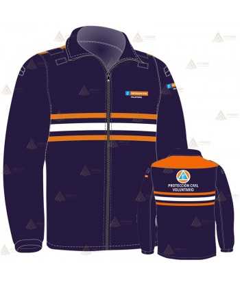 Chaqueta softshell para Protección Civil de castilla la Mancha
