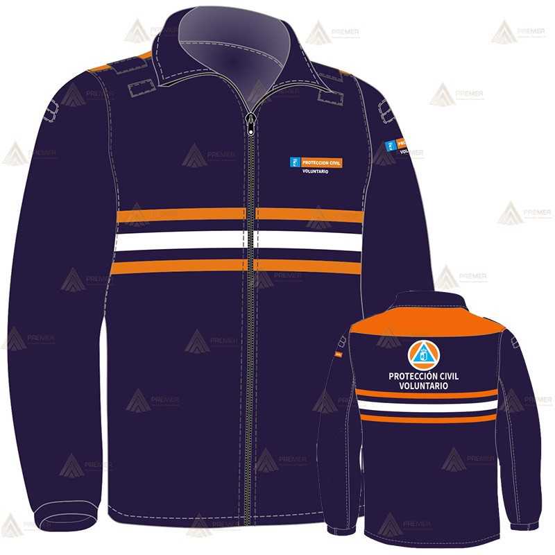 Chaqueta softshell para Protección Civil de castilla la Mancha