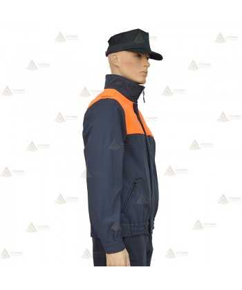 Cazadora softshell bicolor con membrana PU para Protección Civil