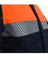Cazadora softshell bicolor con cinta reflectante segmentada para Protección Civil