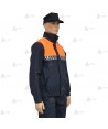 Cazadora softshell bicolor con damero reflectante para Protección Civil