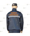 Jersey softshell con cinta damero reflectante para Protección Civil