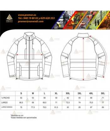 Chaqueta softshell bicolor con cinta reflectante y membrana PU para Protección Civil