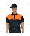 Polo bicapa bicolor para Protección Civil