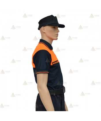 Polo bicapa bicolor para Protección Civil