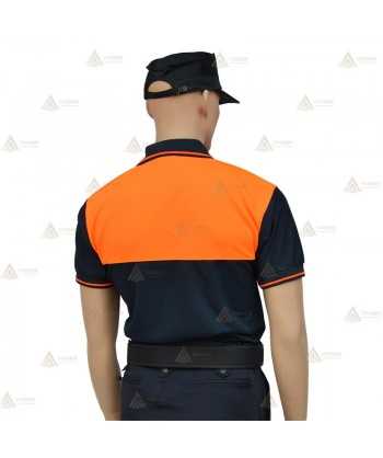 Polo bicapa bicolor para Protección Civil