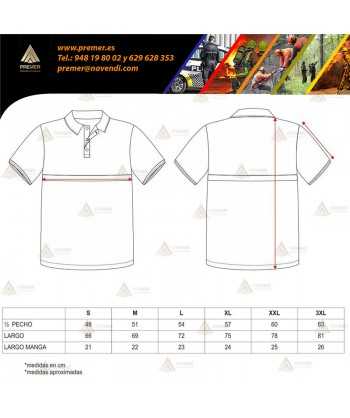 Polo económico monocolor de algodón para Protección Civil